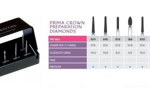 Prima Crown Preparation 7 Diamond BURS