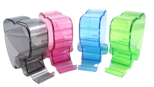 Cotisen Roll Dispenser - Roll Type Cotton Roll Dispenser Transparent