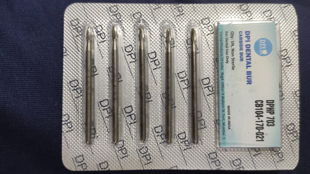 DPI Dental Carbide Burs 701/702/703