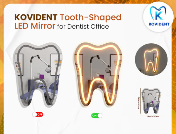 tooth shaped LED mirror